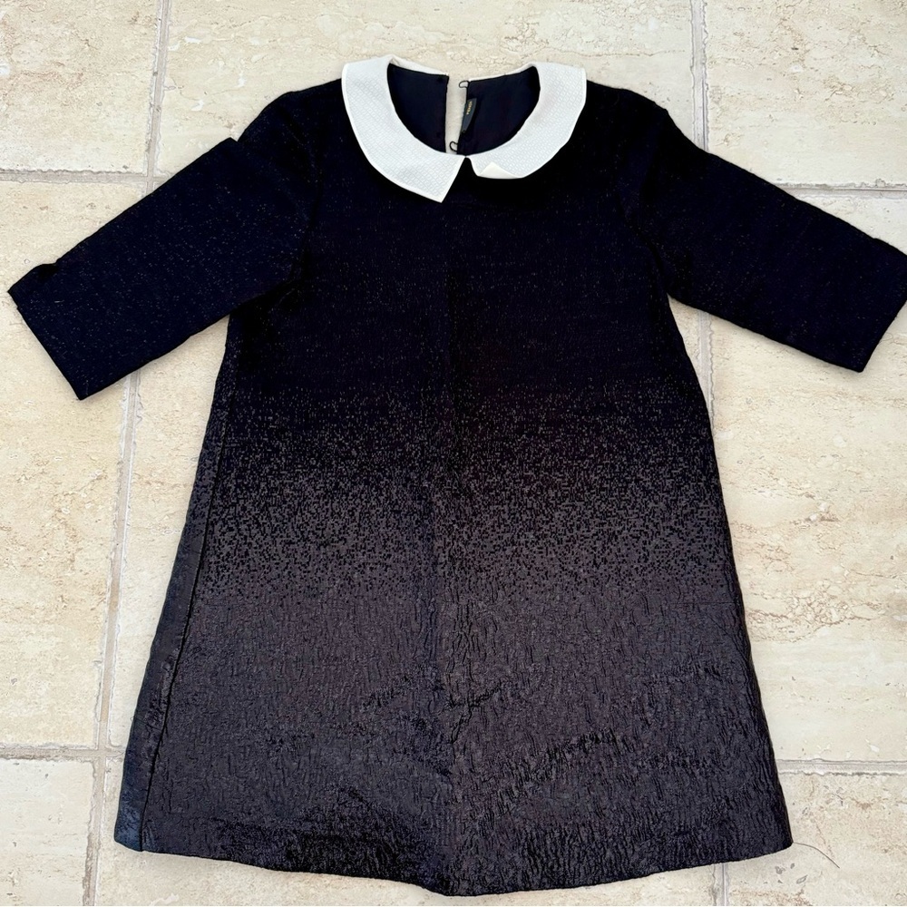Fendi Kids Black and White Formal Dress